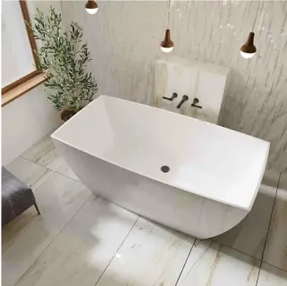 Cada freestanding Vayer Gemini compozit mineral EverHard 146.2x73.9xH57.8cm fara preaplin