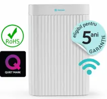 Dezumidificator si Purificator AlecoAir D16 ARIO,16 l /24h, WiFi, Lampa UV-C, Ionizare, TRUE HEPA + Carbon, Uscare Rufe