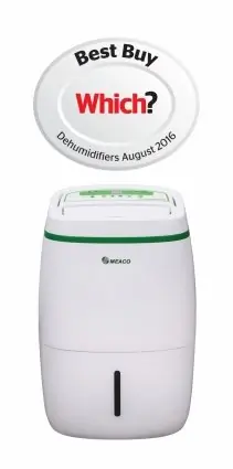 Dezumidificator si purificator cu consum redus Meaco UK20L, 20 l / zi, 160 mc/h, Pentru 55mp, Timer, pachet cu filtru HEPA cadou