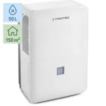 Dezumidificator Trotec TTK127E, 50l/zi, Debit 345mc/h, Pentru spatii de pana la 150mp, Timer, Higrostat, Functie confort