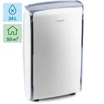Dezumidificator TROTEC TTK73E Komfort, 24 L/zi, Mod Uscare Rufe, Debit de aer: 130 m3/h, Display digital
