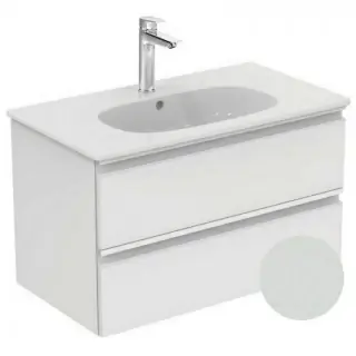 Mobilier baza Ideal Standard Tesi 80x44xH49 cm cu doua sertare gri lucios