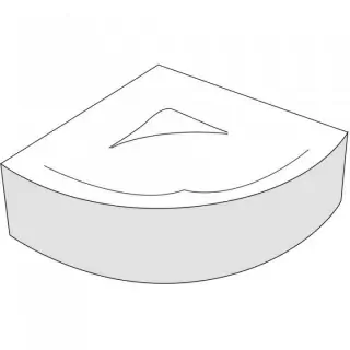 Panou frontal cada Radaway Keria 150 cm