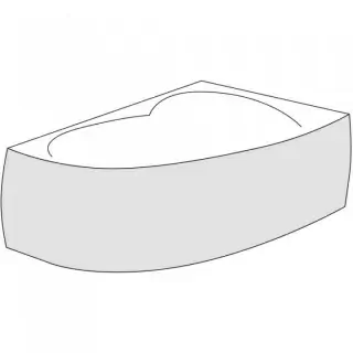 Panou frontal cada Radaway Mistra, 170 cm dreapta