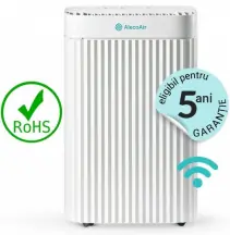 Resigilat - Dezumidificator si Purificator AlecoAir D25 ARIO,25 l /24h, WiFi, Lampa UV-C, Ionizare, TRUE HEPA + Carbon, Senzor P